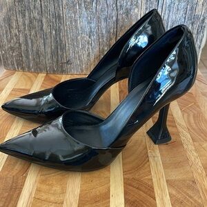 Open Edit | Nordstrom| Black | Patent | Stiletto Heels with Pointed Toe | Size 8